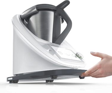 Дерев'яна ковзаюча дошка KitchenSlider H V2 Plus Екологічна ковзаюча дошка Thermomix TM6 & TM5 Ковзаюча дошка для Thermomix Дерев'яний планер - графітовий сірий V2 - графітовий сірий