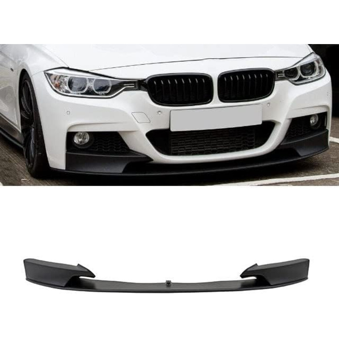 Передній спойлер Lip Sport-Performance Black Matt Сумісний з BMW 3 Series F30 F31 з M-Package, 3-1552