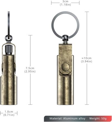 Вічний запальничок VVAY з бензиновим паливом та брелоком, постачається без палива