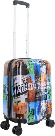 Валіза ручна поклажа Big Apple, 54x36x20 см, 32 л, 2.7 кг, барвиста