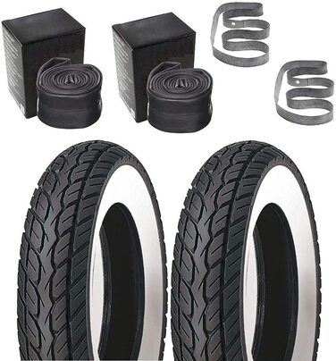 Комплект шин з камерами та обмоткою на ободи 100/100 R2.75 для Zndapp, Hercules, Kreidler