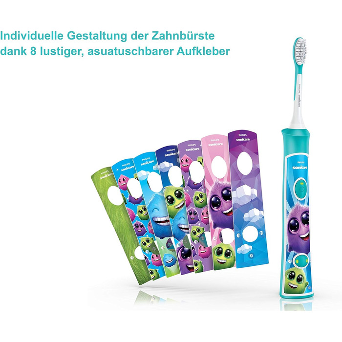 Електрична зубна щітка Philips Sonicare For Kids HX6322/04, зі звуковою технологією, для дітей, в т.ч. щітки від 7 років