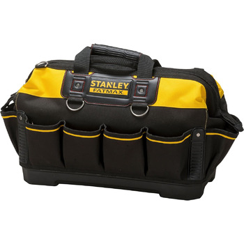 Сумка для інструментів Stanley FatMax (18 дюймів, 49 x 26 x 10 см, водонепроникне дно, посилені шви, ергономічна гумова ручка, міцний плечовий ремінь, нейлон 600 ден) 1-93-950 1 В 130 мм x Ш 250 мм