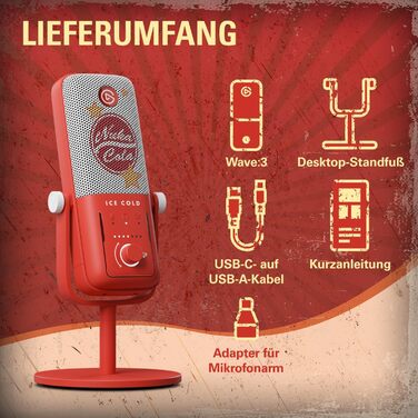 Преміальний USB-конденсаторний мікрофон Elgato Wave3 Nuka-Cola (Fallout Special Edition) для стрімінгу, подкастів та геймінгу