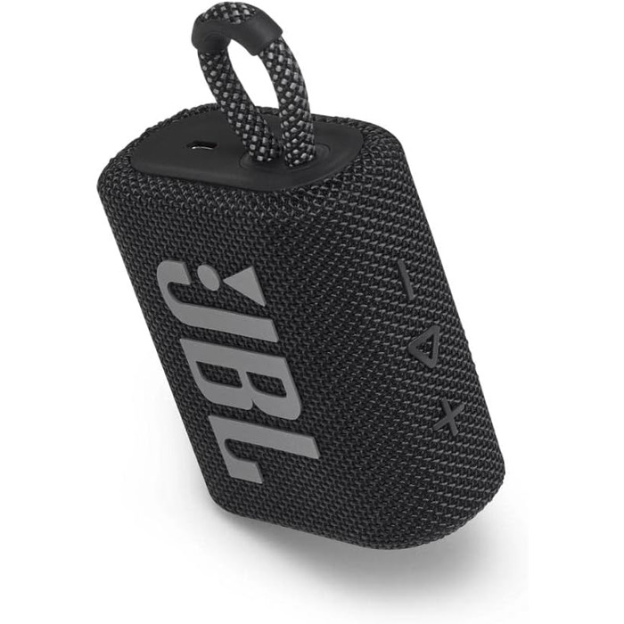 Маленька Bluetooth-колонка JBL GO 3 чорного кольору - Водонепроникна портативна колонка для подорожей - До 5 годин відтворення на