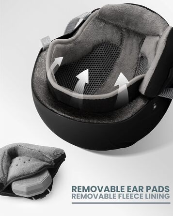 Шолом для сноуборду OutdoorMaster з лижними окулярами, лижний шолом та козир 2-в-1, знімні окуляри, захисна піна EPS та 14 вентиляційних отворів для охолодження, снігові шоломи для чоловіків, жінок та молоді, матово-чорний, розмір L