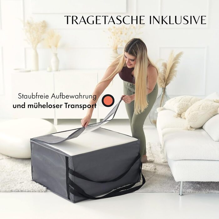 Розкладний матрац розкладний гостьовий матрац товщина 14 см та зручний H3 розкладний матрац, що економить місце дорожнє ліжечко для дорослих рейтинг ДУЖЕ ДОБРЕ згідно зі стандартом Oeko-Tex чохол, який можна прати 75 x 195 см сірий білий односпальний матр