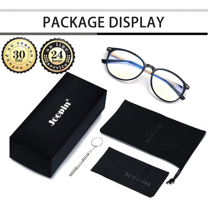 Окуляри Joopin Retro Blue Light Filter Glasses Чоловіки Окуляри Blue Light Filter Glasses Women Чоловіки без рецепта та окуляри із блакитним світлом Комп&39ютерні окуляри для захисту очей A-elegant Black