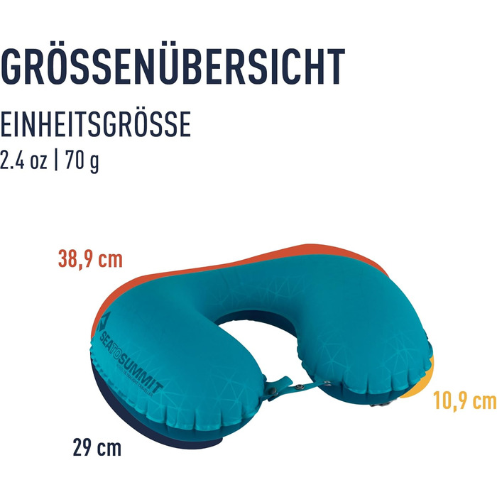 Подушка для підтримки попереку Aeros преміум-класу - Надувна опорна подушка - Полегшення для попереку - Тканина 50D поліестер - Компактна дорожня сумка - Робота, подорожі та поїздки на машині - Сірий - 70 г сірий