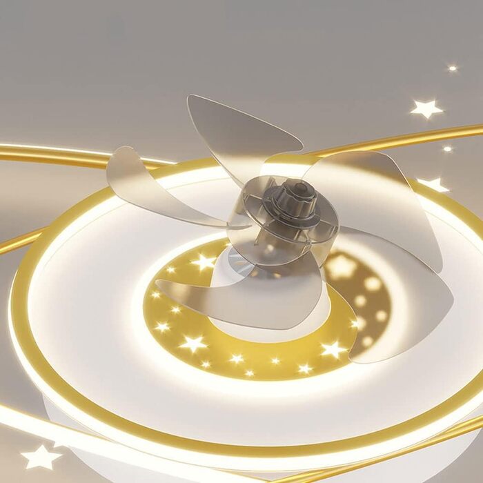 Стельовий світлодіодний світильник PAZWAHF 120 Вт, стельовий вентилятор зі світлодіодним підсвічуванням, регульованою швидкістю ві