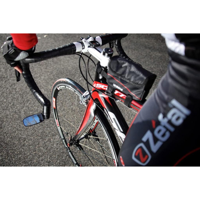 Набір дзеркал заднього виду ZEFAL Pack Spin 15 для шосейного велосипеда, складні дзеркала на рулі комплект із двох дзеркал заднього виду для велосипедів, які можна використовувати з обох боків (ліворуч або праворуч), з ударостійким дзеркалом, чорного коль