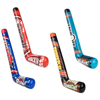 Надувні хокейні ключки, 88,9 см, 4 дизайни, мотиви Splash it Thwack Hat-trick. Pow Power Play. Smack Face Off Whack. Барвисті. Вініл. Чудовий подарунок на вечірку (12 шт. , 4 випадкові дизайни). 12 шт. , випадковий вибір кольору, 4 дизайни.