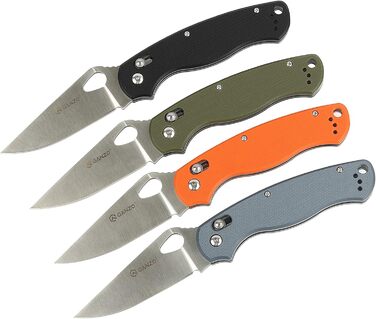 Складний кишеньковий ніж Ganzo G729-GY, лезо з нержавіючої сталі 440C, ергономічна рукоятка G10 з кліпсою, полювання, риболовля, к