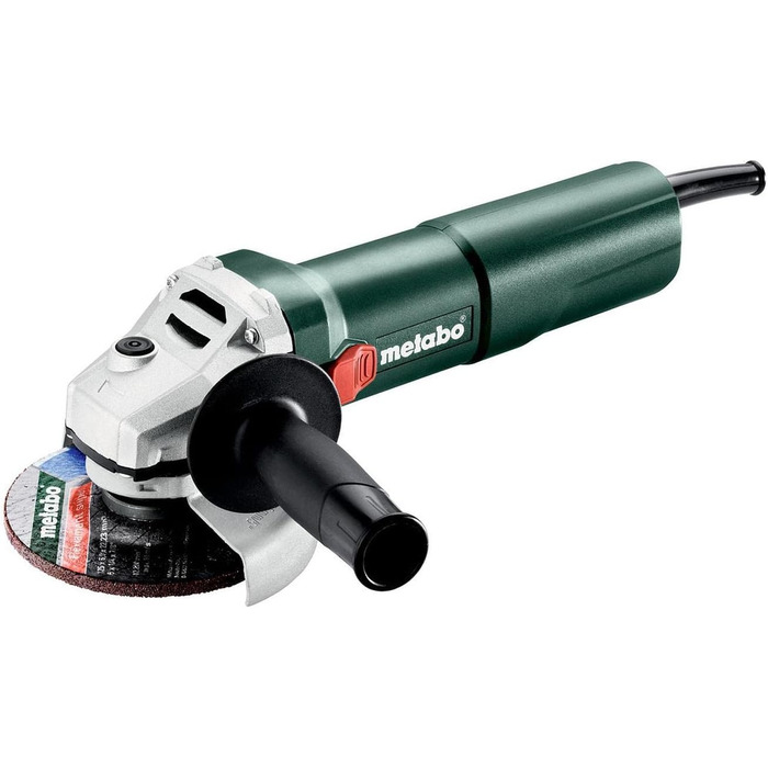 Кутова шліфувальна машина Metabo W 1100-125 - 603614000 - Із захисним кожухом від перекручування та захистом від перезапуску - Ном