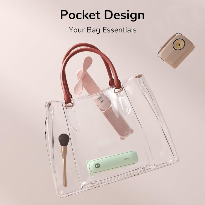 3-in-1 Handheld Fan, Rechargeable USB 12-19 Hours Work with Power Bank, Lightlight, Portable Fan for Travel/Summer, Gifts for Women-Pink, 3-in-1 Handheld Fan, Rechargeable USB 12-19 Hours Work with Power Bank, Lightlight, Portable Fan for Travel/Summer, G