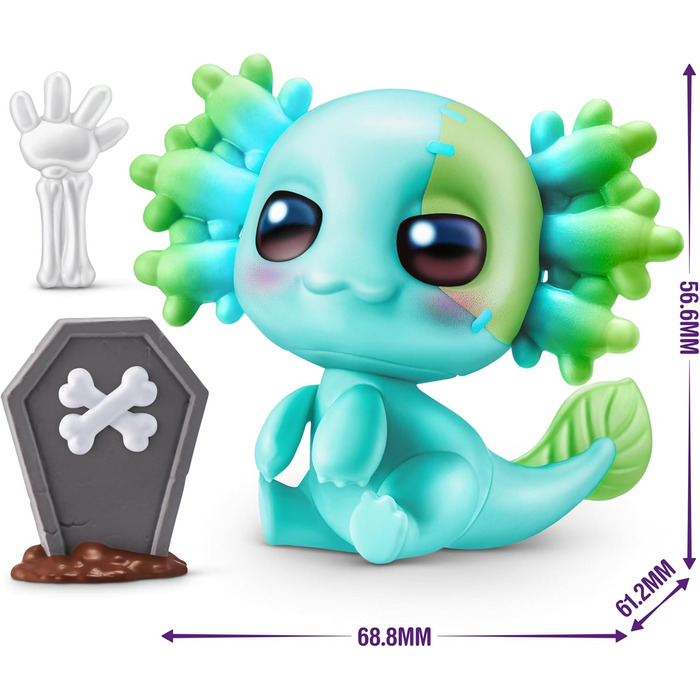 Сюрпризних аксолотлів A-Lot-A від ZURU (2 капсули), з аксесуарами, весела іграшка для дітей, 5