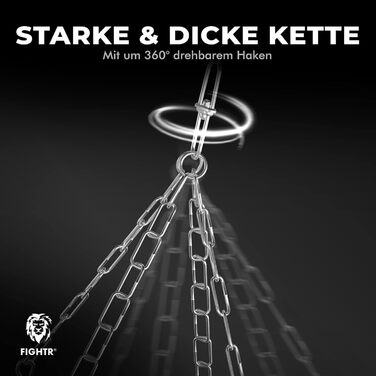 Боксерська груша з наповненням/без наповнення - надзвичайно міцна та довговічна Набір боксерських груш з 4-точковим сталевим ланцю