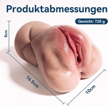 Реалістичний мастурбатор LOVE STICKS для чоловіків 2 в 1, 3D вагіна та клітор