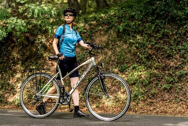 Велосипед Licorne Bike преміум-класу для трекінгу 28 дюймів для чоловіків, хлопчиків, дівчаток та жінок, 21 швидкість, міський велосипед, чоловічий велосипед LV-ATB сірий/чорний 28.0 дюймів