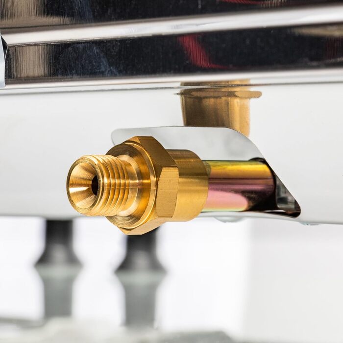 Газова кемпінгова плита з нержавіючої сталі потужністю 5,5 кВт, п&39єзоелектророзпалювання, датчик полум&39я, газовий шланг 150 см, регулятор тиску 50 мбар, емальована підставка для каструль (1 конфорка) Газова плита з 1 конфоркою