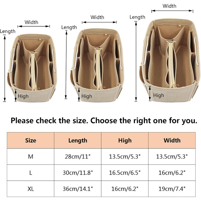 Сумка-органайзер Heavyoff Bag, повстяна сумка-органайзер зі знімною кишенею на блискавці та ручкою для жінок темно-синій XL темно-