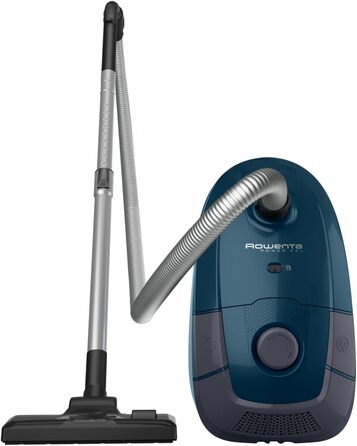 Пилосос з мішком RO3126EA Паркетний набір 900 Вт 4,5 л пилозбірник 8,8 м робочий радіус, темно-синій/сірий Будинок