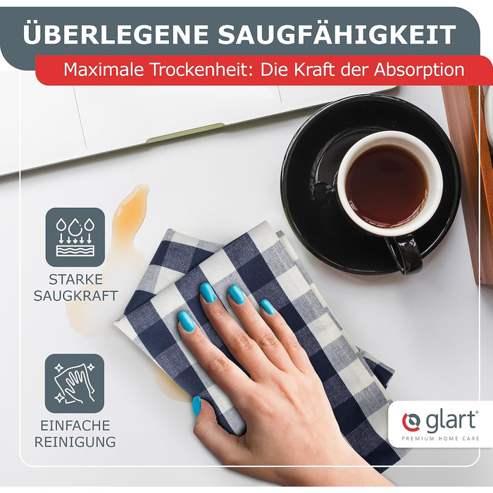 Набір з 10 чайних рушників рушники кухонні, 50х70 см, 100 бавовна Oeko-TEX Standard 100, сірі, попередньо випрані, серветки для ку