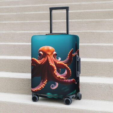 Чохол для валізи Октопус, міцний захист для багажу розміром 45.7-81.3 см, чорний, малий