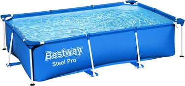 Каркасний басейн Bestway Steel Pro без насоса 259 х 170 х 61 см, синій, квадратний