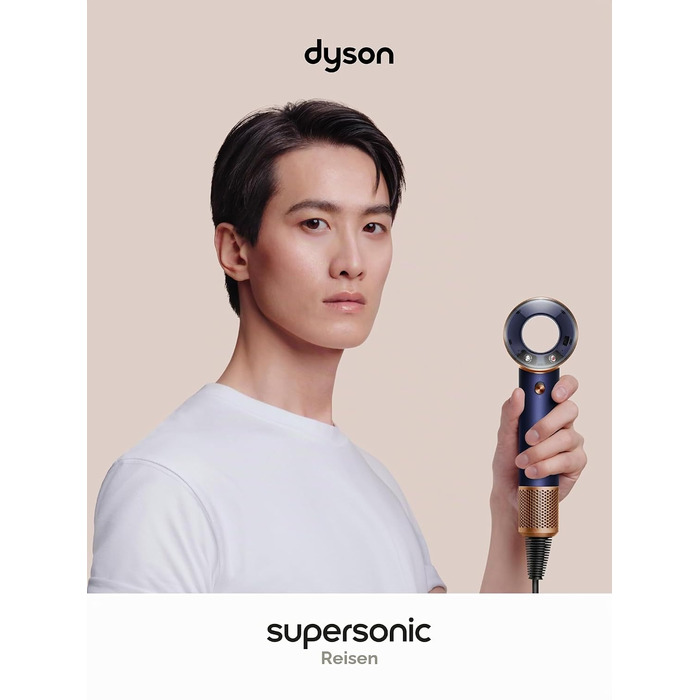 Стайлер-фен для подорожей Dyson Supersonic Travel, темно-синій/мідний