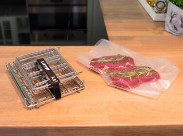 Рама LIPAVI L10 Sous-Vide Професійна рама су-від 316L Нержавіюча сталь Регульований, складаний розмір сімейства з нержавіючої сталі - Для контейнера C10