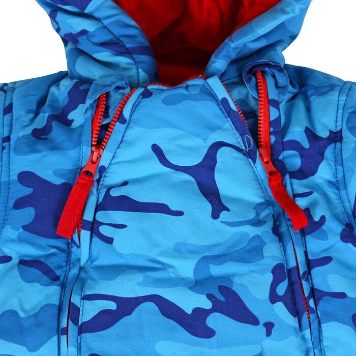 Дитячий зимовий комбінезон з капюшоном, зимовий костюм з рукавичками та пінетками, комплект теплого одягу для дівчаток та хлопчиків, 9-12 місяців () A