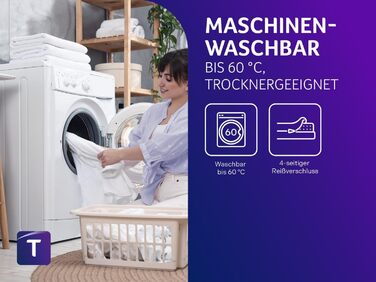 В 1 Duo - ортопедичний 7-зонний комфортний пінопластовий матрац, рівні жорсткості 2 та 3, сертифікований Oeko-Tex, 90 x 200 см, висота 13 см, виготовлений відповідно до німецьких стандартів якості. Рівні жорсткості H2 (м&39який) H3 (середньо-жорсткий). 13