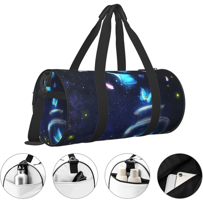 Універсальна дорожня сумка-мішок Метелик для чоловіків та жінок, спортивна сумка