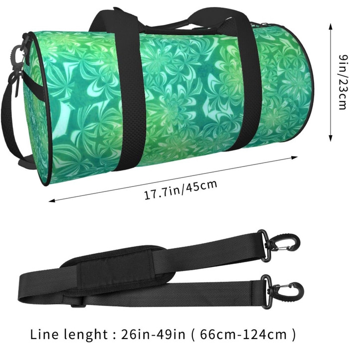 Дорожня сумка-циліндр з геометричним малюнком, спортивна сумка для чоловіків та жінок, сумка-мішок, спортивна дорожня сумка