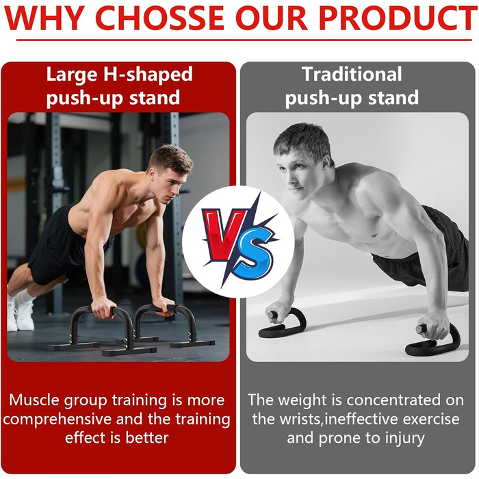 Турніри Parallettes, ручки для віджимань Parallettes для калістеніки, 300 кг/661 фунтів, стійка для віджимань, обладнання для фітнесу, Parallettes для калістеніки для тренування м&39язів та силових тренувань, чорний