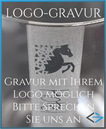 Довгий стакан для напоїв з вашим логотипом у вигляді лазерного гравіювання Скло Schott 0,33 л Миється в посудомийній машині завдяк