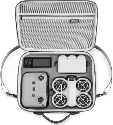 Чохол для DJI Neo Fly More Combo, портативний поліуретановий захисний чохол для аксесуарів DJI Neo, сумісний з пультом дистанційного керування RC-N3, інтелектуальна польотна батарея Neo, двостороння зарядна станція