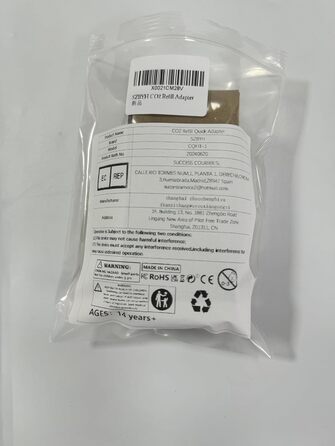 Швидкий адаптер для заправки CO2 SZBYH, швидкий адаптер для балона CO2, сумісний з SodaStream Duo, Terra, Art, Gaia, Crystal 3.0, E-Duo, компактний адаптер для передачі циліндрів CO2 для підключення пляшки W21.8-14