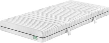 Матрац Hero 90x200 см Матрац Relax Pocket Spring Рівень жорсткості H3 Oeko-Tex Ергономічний 7-зонний матрац Висота 18 см Гіпоалергенний та антибактеріальний 90 x 200 см Рівень жорсткості 3 90 x 200 см