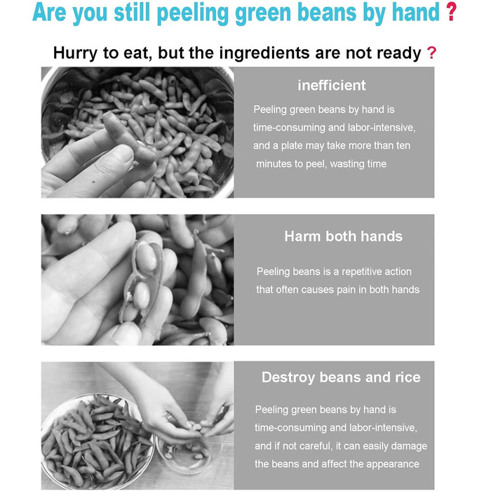 Електрична машина для лущення гороху Напівавтоматична машина для лущення гороху Комерційна машина для лущення гороху Домашня машина для лущення горохових бобів