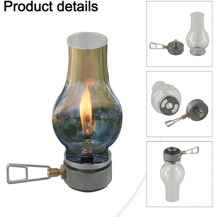 Портативний газовий ліхтар, кемпінговий газовий ліхтар, портативний газовий ліхтар для зовнішнього використання, для палива, наметові ліхтарі, газовий атмосферний ліхтар для вашого наступного походу для будь-яких пригод (комплект з 2 газових ліхтарів)