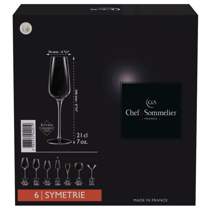 Набір келихів C&S Symetrie 6х210 мл (6939889)