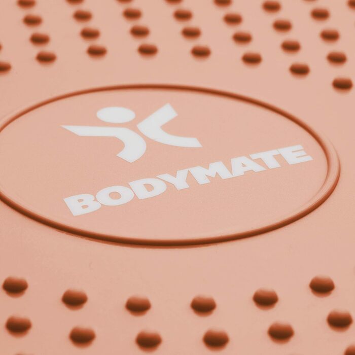 Кулькова подушка для сидіння BODYMATE з насосом РІЗНІ КОЛЬОРИ Діаметр 34 см - Балансова подушка, Повітряна подушка, Балансирна подушка, Шипована подушка - кор, Фітнес, Реабілітація, Тренування координації та спини (ПОМАРАНЧЕВИЙ)