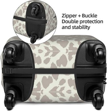 Чохол для валізи Леопард, міцний, для валіз розміром 45.7-81.3 см, коричнево-чорний, малий