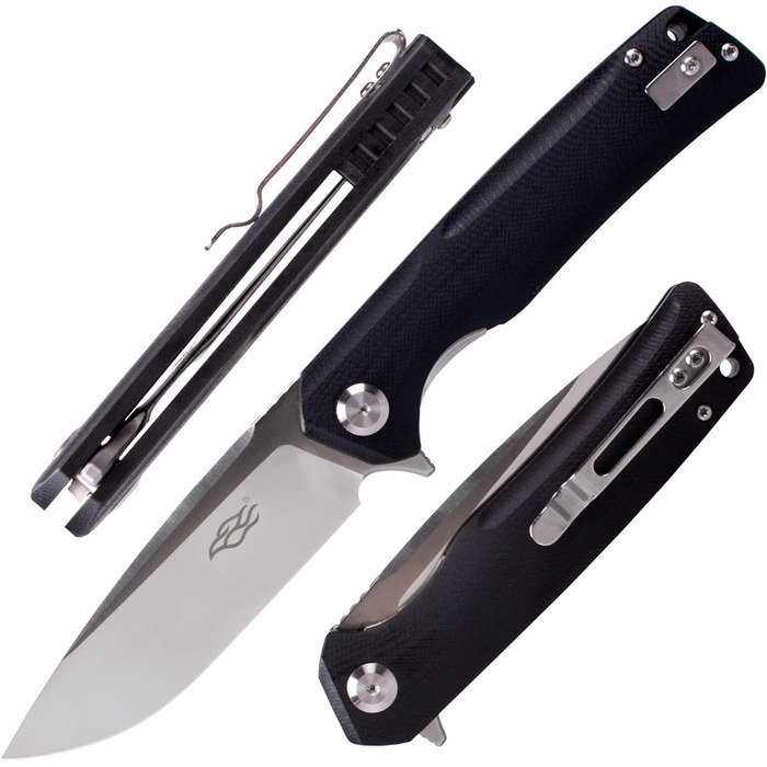 Кишеньковий ніж Ganzo Firebird FH91-BK Сталеве лезо D2 Ергономічна рукоятка G10 протиковзка з кліпсою Кемпінг Риболовля Мисливське