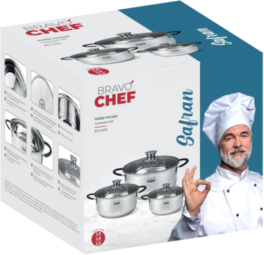 Набір посуду Bravo Chef Safran (6 предметів) (7163547)