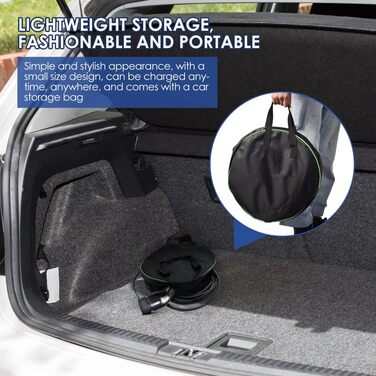 Зарядний кабель для електромобілів тип 2 7,5 м Zimking 6/8/10/13/16 А Регульовані зарядні пристрої для електромобілів з цифровим д