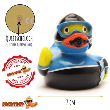 Гумовий каченя-дайвер I Спортивна качечка для пірнання IL 8 см - в комплекті гумова качечка-брелок I Іграшка для немовлят та дітей