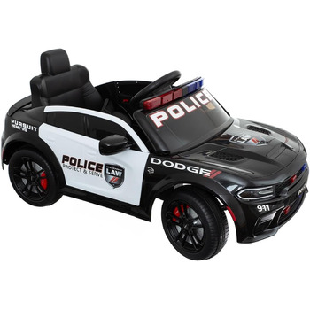 Дитячий електромобіль поліції з дистанційним управлінням - 3-5 років до 30 кг, дитячий транспортний засіб зі звуком і світлом, еле